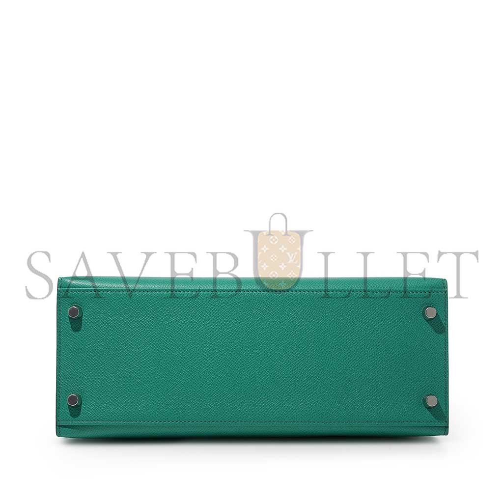H**mes vert jade epsom kelly 28 sellier palladium hardware (28*22*10cm)